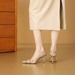 SIMONE Calf Hair Pointed Toe Pumps | Handcrafted Sheepskin-Lined 8cm Heels