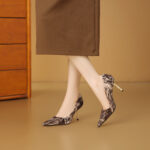 SIMONE Calf Hair Pointed Toe Pumps | Handcrafted Sheepskin-Lined 8cm Heels