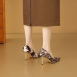 SIMONE Calf Hair Pointed Toe Pumps | Handcrafted Sheepskin-Lined 8cm Heels