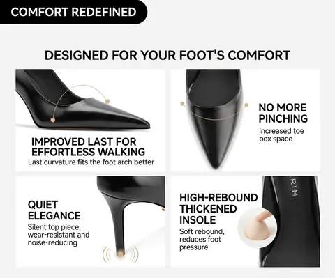 SIMONE Nude Patent Leather Pointed-Toe Pumps | Handcrafted Comfortable Stiletto Heels