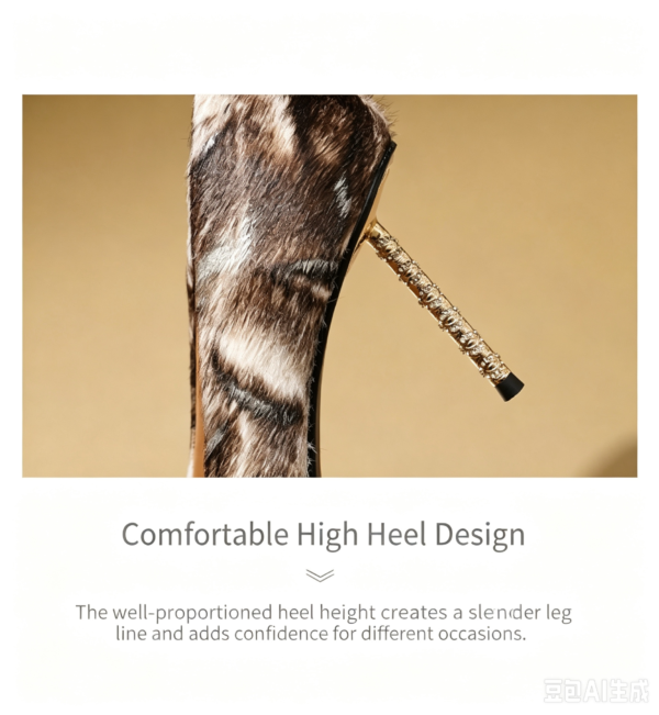 SIMONE Calf Hair Pointed Toe Pumps | Handcrafted Sheepskin-Lined 8cm Heels