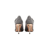 SIMONE Shimmering Metallic Velvet Stiletto Pumps | Handcrafted Crystal Butterfly